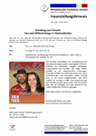 Konzert - Sara und Wilfried Mengs in Markneukirchen