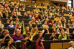 Im Hörsaal 1 auf dem Campus Scheffelstraße ist wieder die Kinderuni.