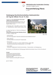 Studiengang Musikinstrumentenbau Markneukirchen mit Tag der offenen Tür am 15. Mai