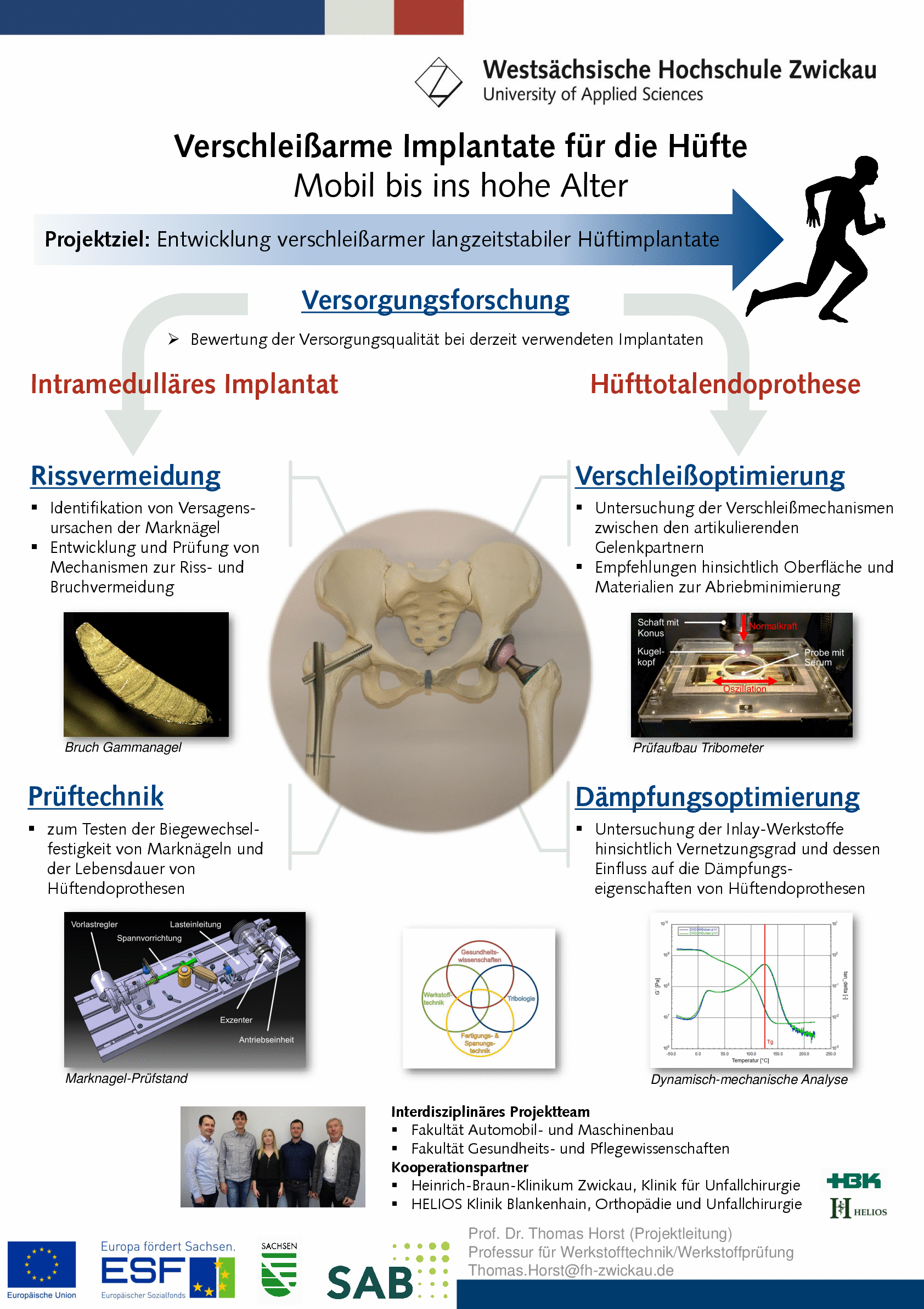 PDF: Poster. Thema: Verschleißarme Implantate für die Hüfte. Mobil bis ins hohe Alter.