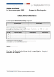PDF: Formblatt. Einzel- und Listenwahlvorschlag - Wahlen zum Senat (Gruppe Studierende).