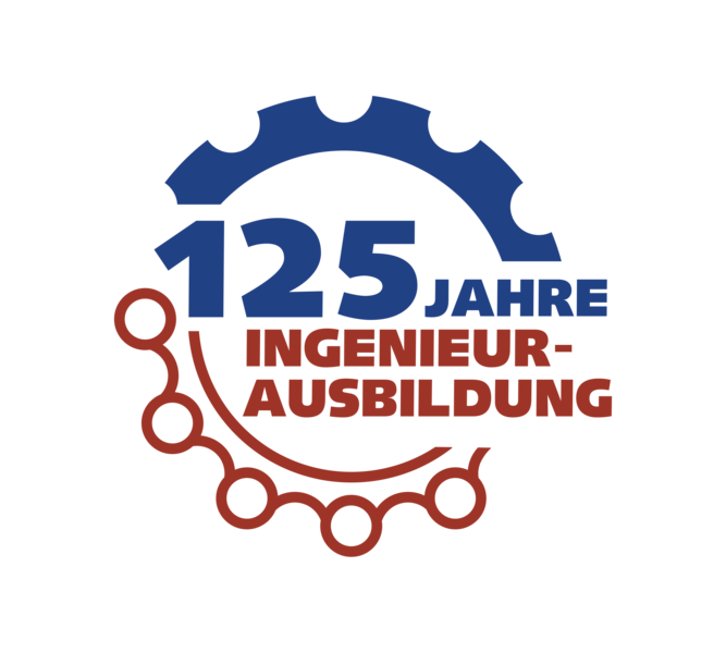 Logo: 125 Jahre Ingenieurausbildung an der WHZ