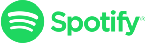 Grünes Logo und Schriftzug Spotify
