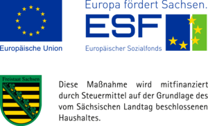 Logo: ESF. Europäischer Sozialfonds.
