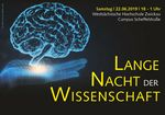 Postkarte: Einladung zur langen Nacht der Wissenschaft.