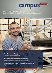 Cover: Campus Forschungsmagazin Ausgabe September 2018.
