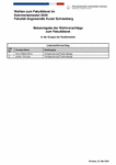 PDF: Wahlvorschläge zum Fakultätsrat der Fakultät AKS 2020.