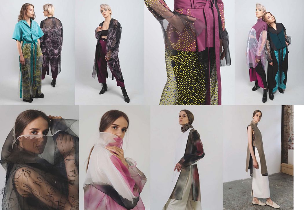 Foto: verschiedene Ansichten verschiedener Mode anlässlich des Apolda European Design Awards 2023 ( Fotoquelle: Jiri Spata, Corinna Dumat)