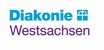 Logo: Diakonie Westsachsen blaue Schrift