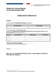 PDF: Einzelwahlvorschlag / Listenwahlvorschlag - Wahlen der Fachschaftsräte (Gruppe Studierende).