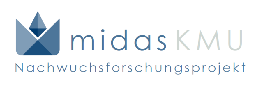 Logo: midas KMU. Nachwuchsforschungsprojekt.