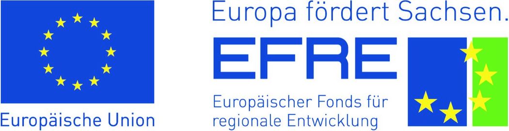 Logo: EFRE. Europäischer Fonds für regionale Entwicklung.