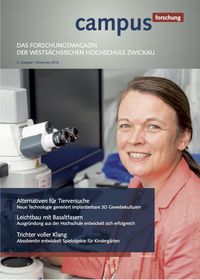 Cover: Campus Forschungsmagazin Ausgabe November 2016.