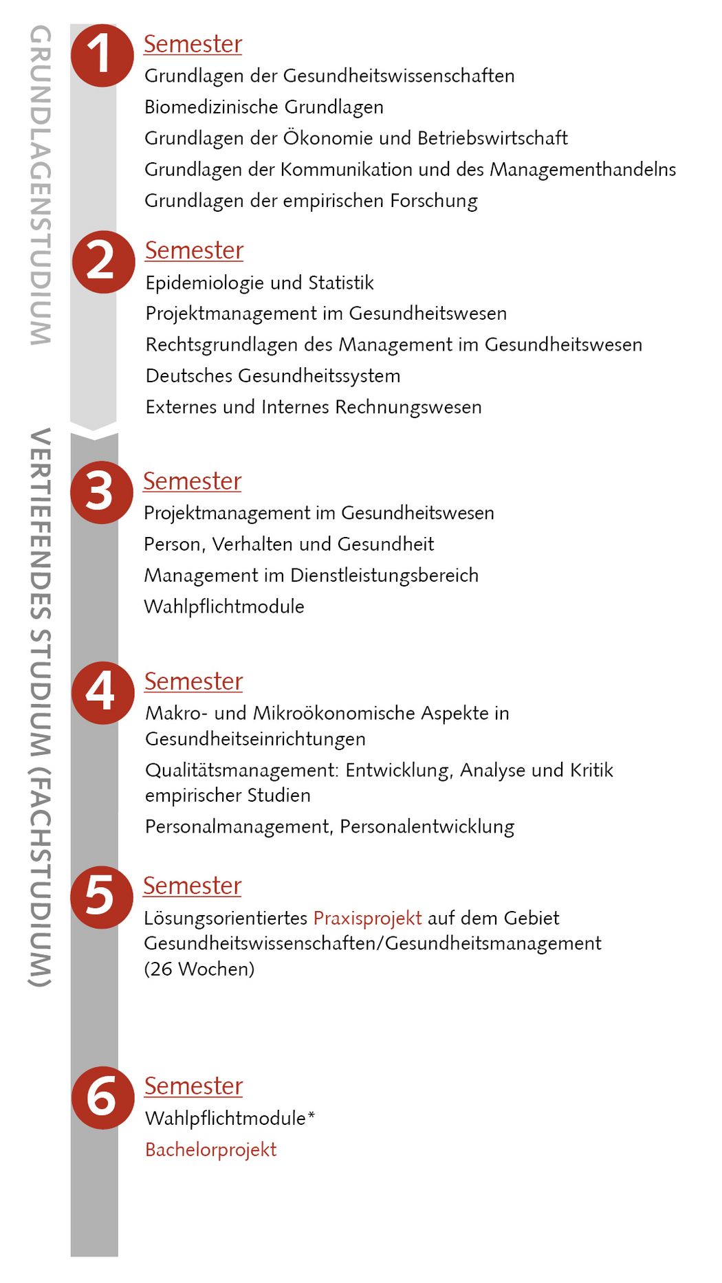 Bild: Studienablaufplan Gesundheitsmanagement (Bachelor)