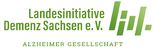 Logo: Landesinitiative Demenz Sachsen, grüne Schrift