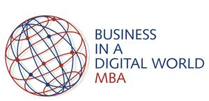 Logo: MBA. Business in a digital world.