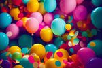 Symbolbild: Luftballons und Konfetti (Quelle: AdobeStock543308310 おでんじん)