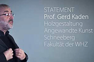 Infobanner: Sächsischer Staatspreis für Design 2014. Aufruf von Prof. Gerd Kaden zur Teilnahme von Studenten und Absolventen