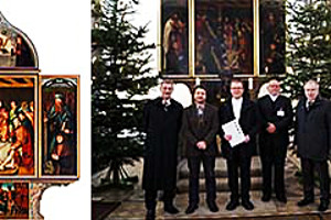 Foto: Übergabe des Förderbescheids für das Projekt "Cranach".