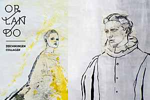 Foto: ORLANDO-Projekt. Modestudentinnen der Fakultät Angewandte Kunst Schneeberg zeigen Illustrationen zu "Orlando" von Virginia Woolf.