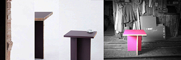 Fotoreihe: Beistelltisch aus drei Teilen: Abschlussarbeit Holzgestaltung 2012