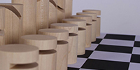 Foto: Neu gestaltete Schachfiguren. Projekt "mach eine gute Figur!"