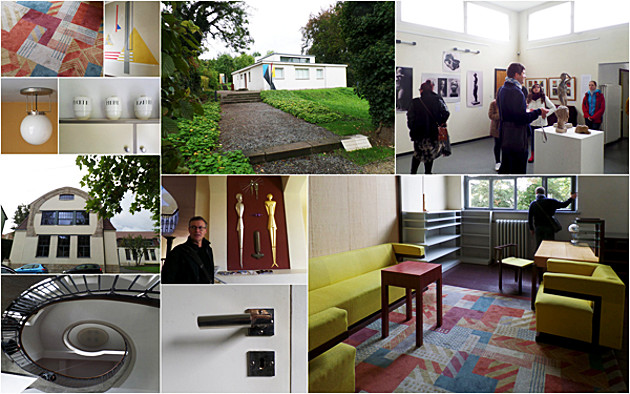 Fotocollage: Immpressionen vom Bauhaus Walk - Exkursion an den Geburtsort des Bauhauses in Weimar.