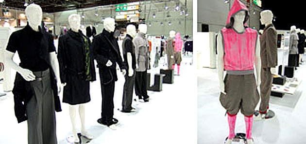 2 Fotos: Kollektionen zur Fachmesse HMD - Herrenmode Düsseldorf.