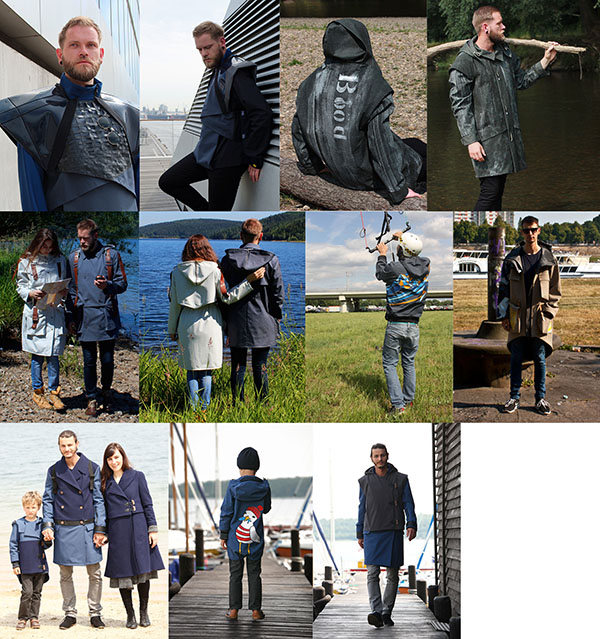 Fotocollage zum Thema: Maritime Livestyle. Models präsentieren das Modedesign. Projekt Modedesign 2015, 4. Semester - Modul AKS 245 – Industrieorientierte Modellentwicklung Modul AKS 247 – Prototyp-Entwicklung, Dokumentation und Produktpräsentation