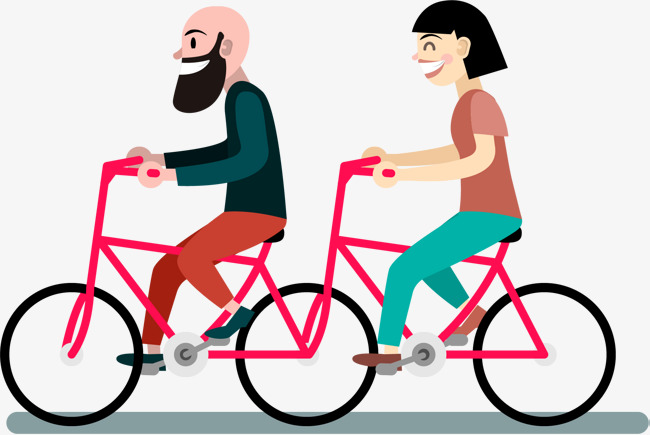 Grafik: Zwei Personen fahren Fahrrad. tandem bicycle silhouette.