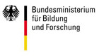 Logo: des BMBF. Bundesministerium für Bildung und Forschung.