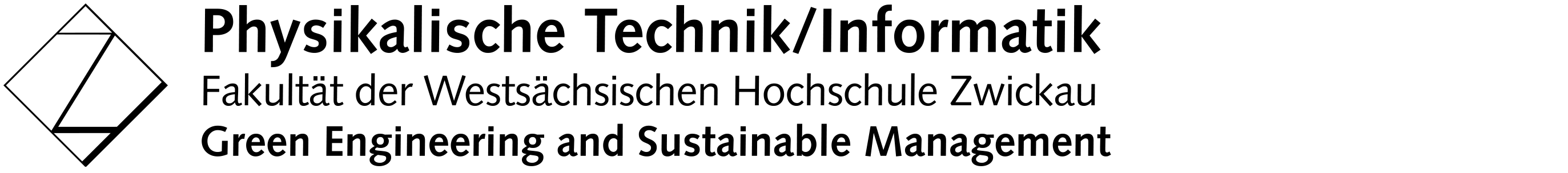 Logo Green Engineering and Sustainable Management der Fakultät PTI