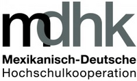 Logo: mdhk. Mexikanisch-Deutsche Hochschulkooperation.