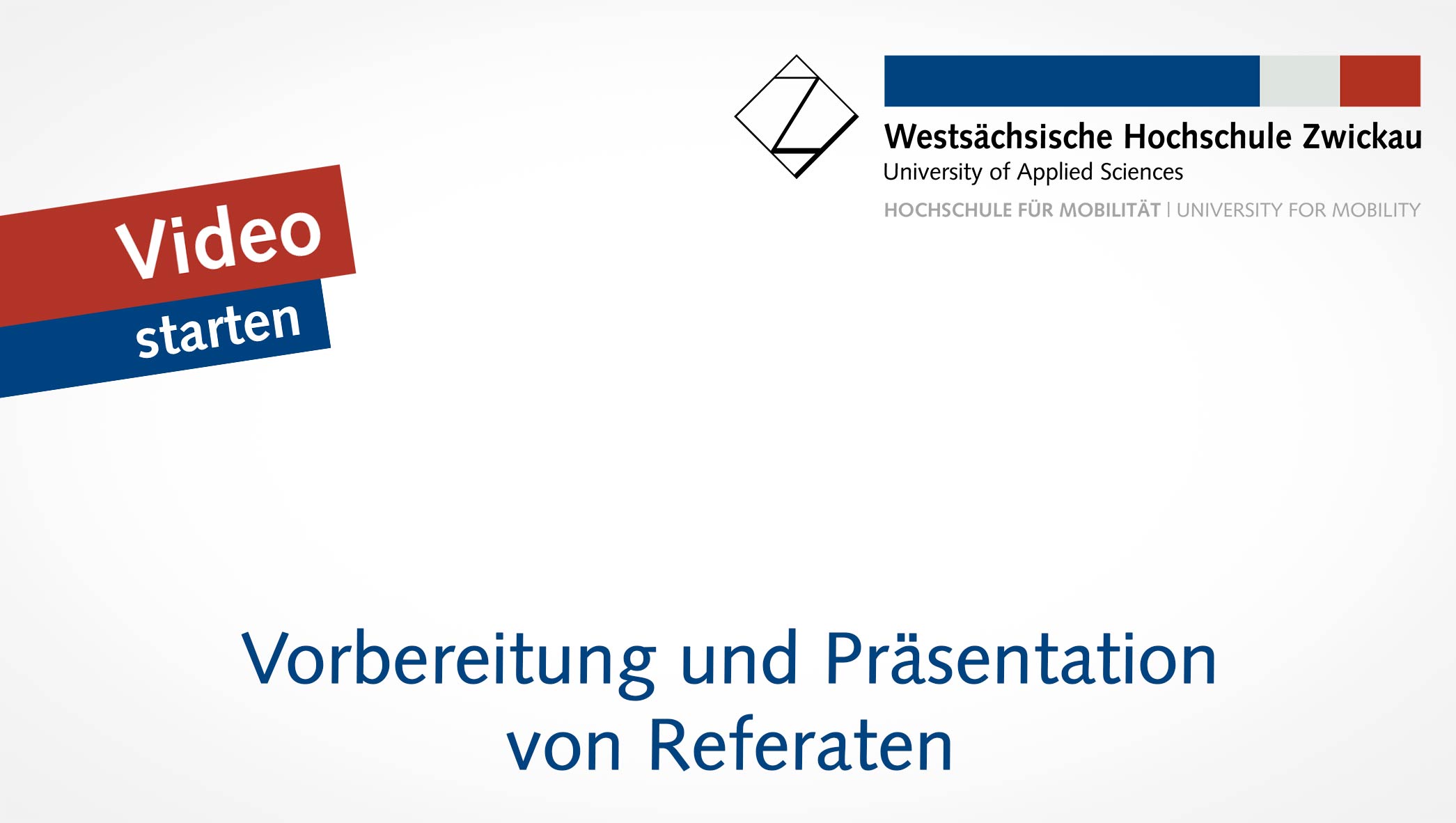 Video-Vorschaubild: Vorbereitung und Präsentation von Referaten