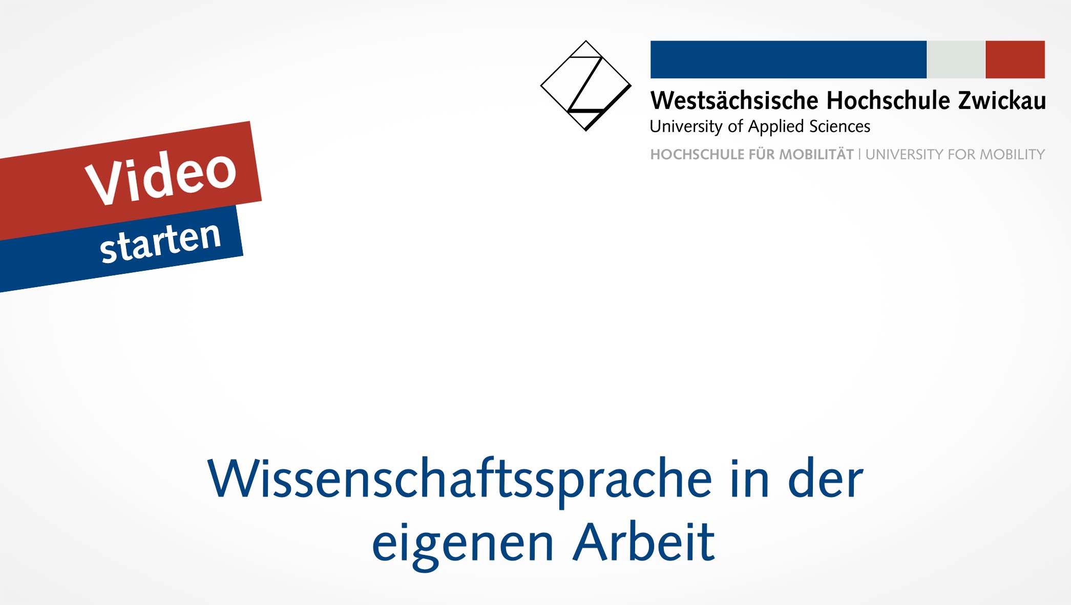 Video-Vorschaubild: Wissenschaftssprache in der eigenen Arbeit