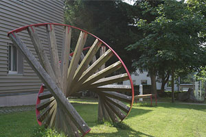 Gelände der Fakultät Angewandte Kunst Schneeberg.