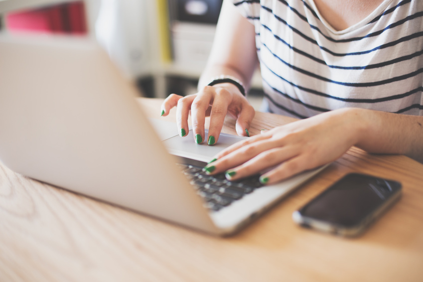 Arbeiten am Labtop